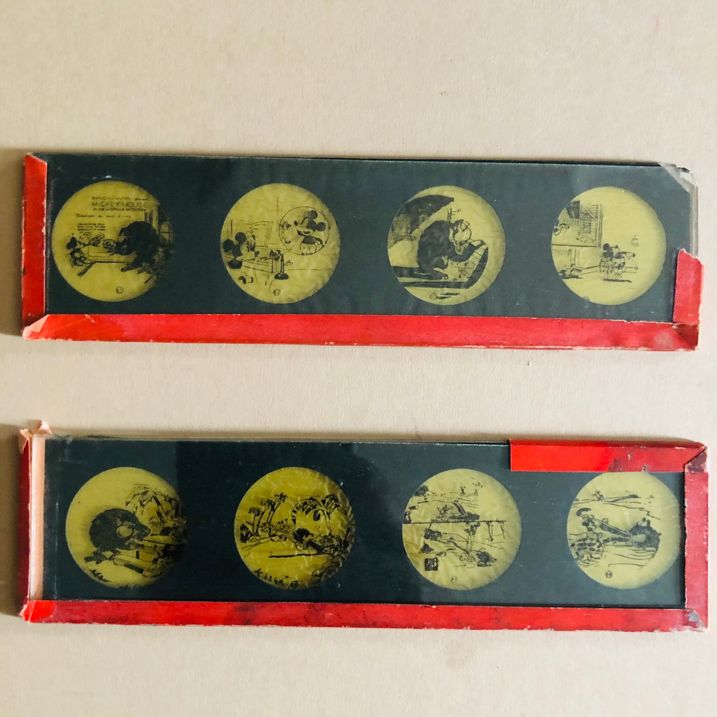 Antique Magic Lantern Glass Slides  