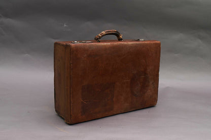Vintage Leather Suitcase | Old Leather Storage Case | The Urban Vintage Affair