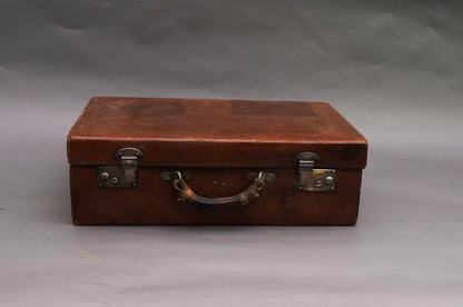 Vintage Leather Suitcase | Old Leather Storage Case | The Urban Vintage Affair