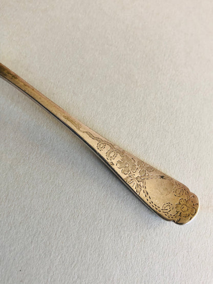 The Headhunter Carolyn - Antique Engraved Dessert / Soup Spoon