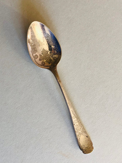 The Headhunter Carolyn - Antique Engraved Dessert / Soup Spoon