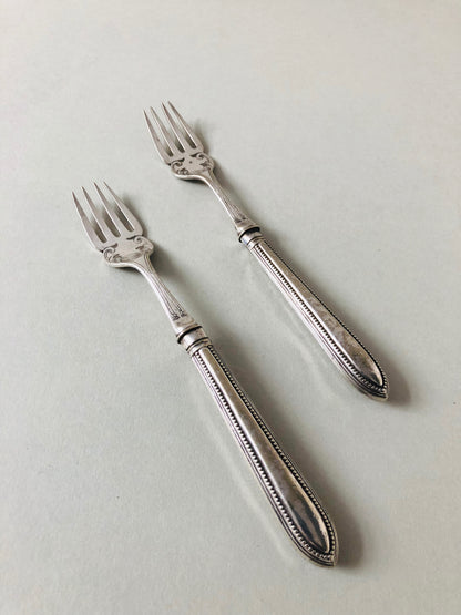 The Headhunter Rhoda - Pair Of Silver Plate Fish Dinner Forks