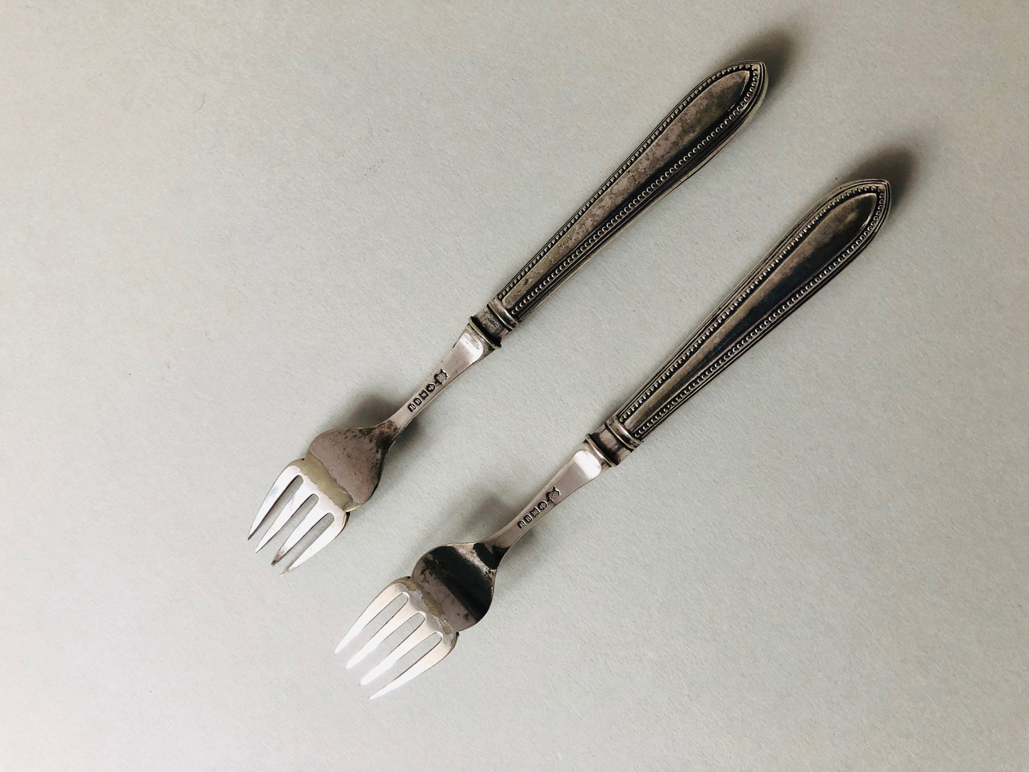 The Headhunter Rhoda - Pair Of Silver Plate Fish Dinner Forks