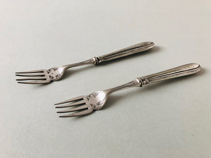 The Headhunter Rhoda - Pair Of Silver Plate Fish Dinner Forks