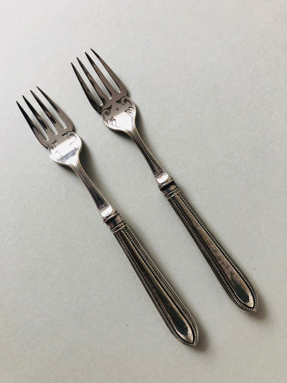 The Headhunter Rhoda - Pair Of Silver Plate Fish Dinner Forks
