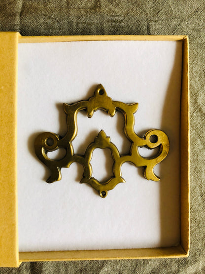 The Pimp Zane - Smooth Antique Brass Salvage Plate