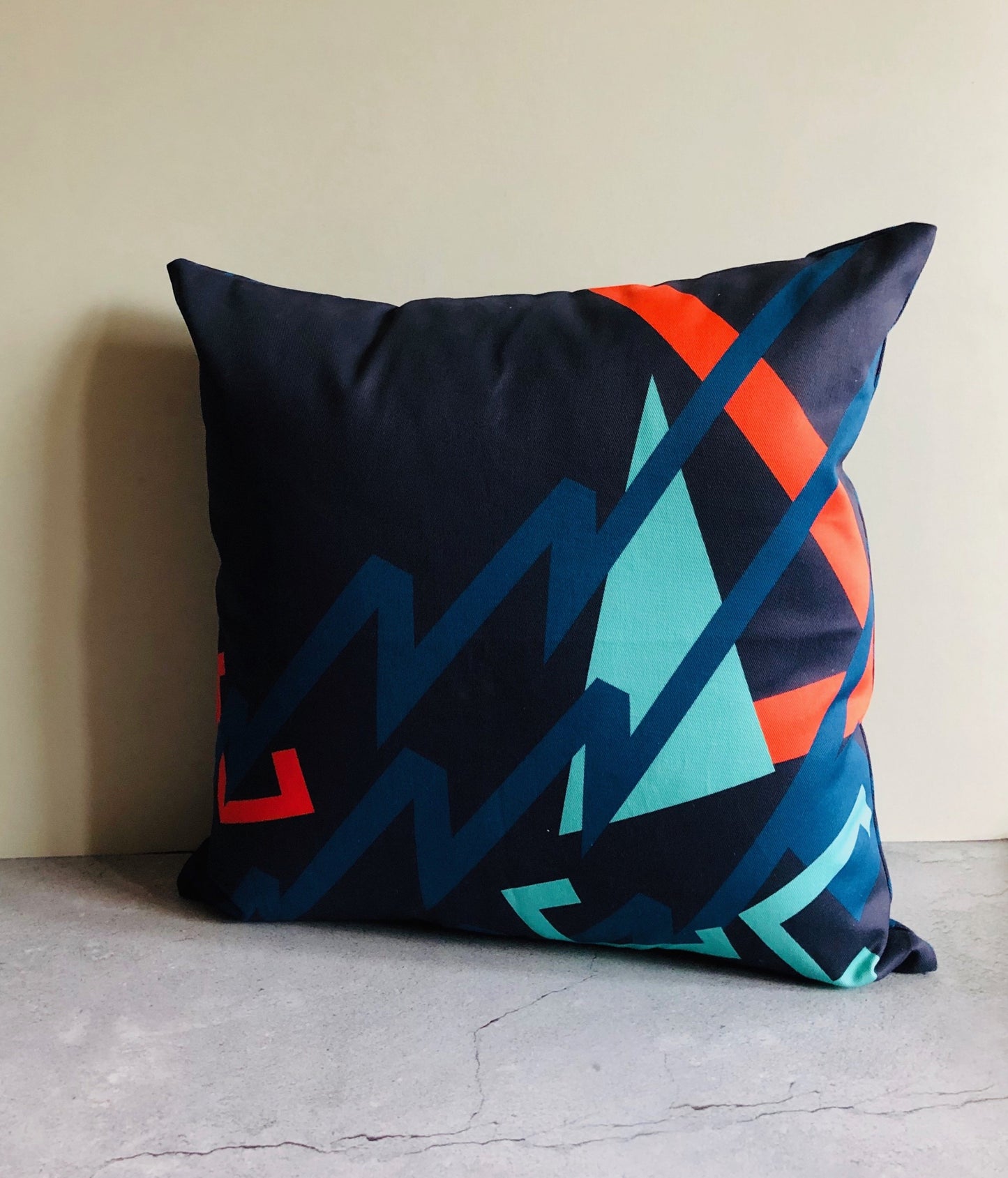 The Sommelier Leslie - Cotton Printed Cushion in Aztec Design