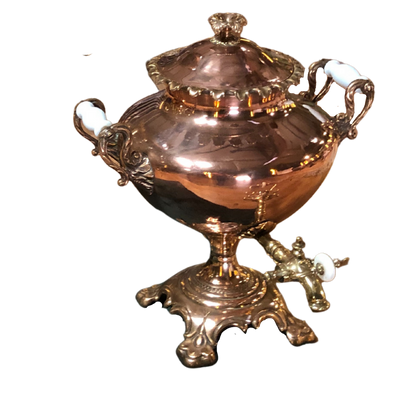 Antique Copper Samovar | Functional Hot Water Urn