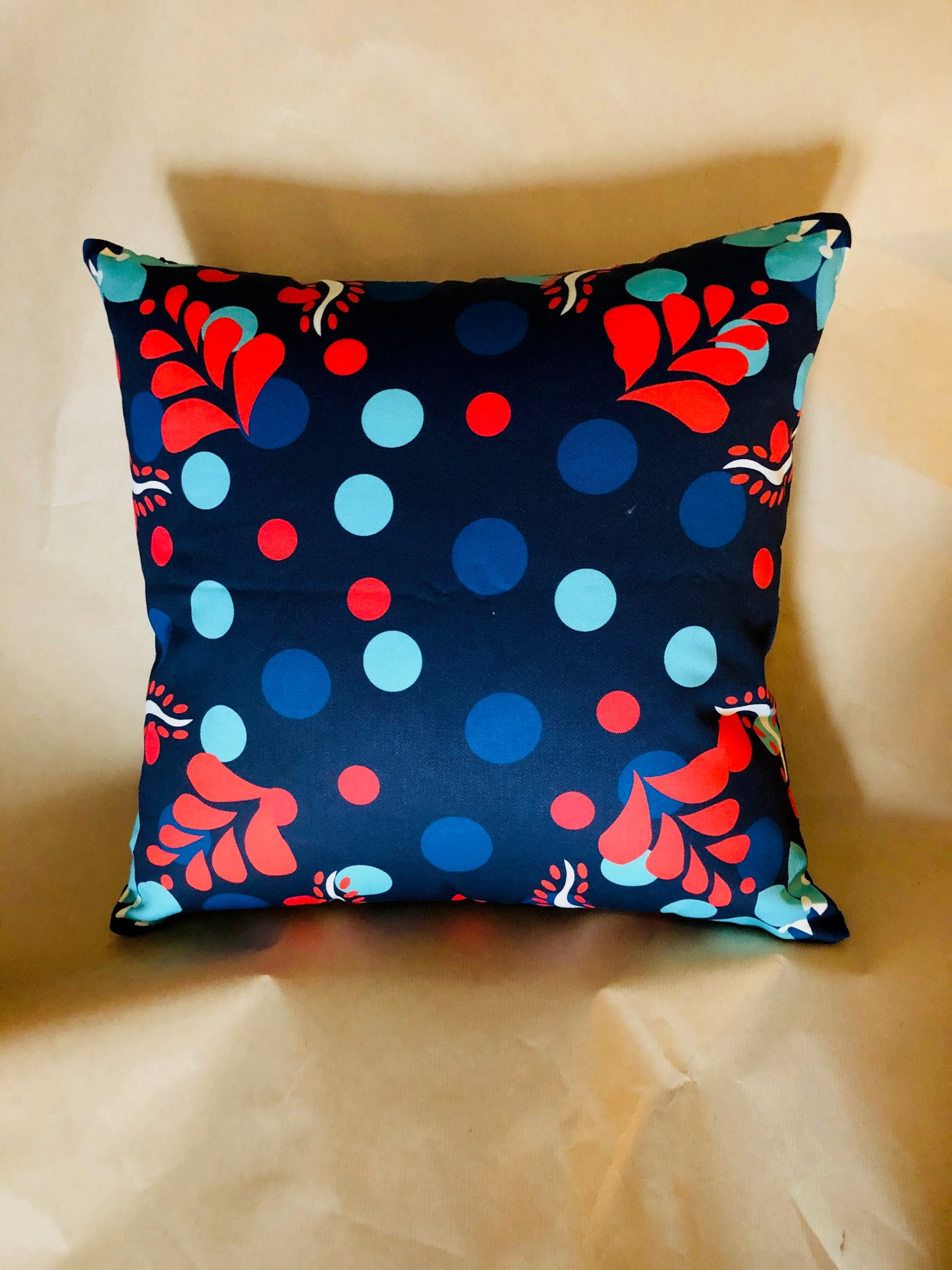 The Sommelier Erin - Cotton Printed Cushion in Folk Design