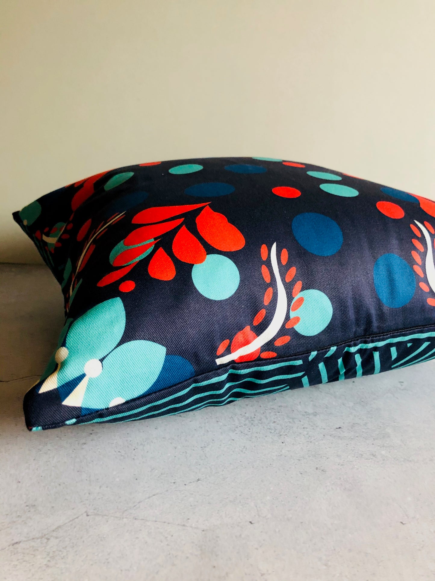 The Sommelier Erin - Cotton Printed Cushion in Folk Design