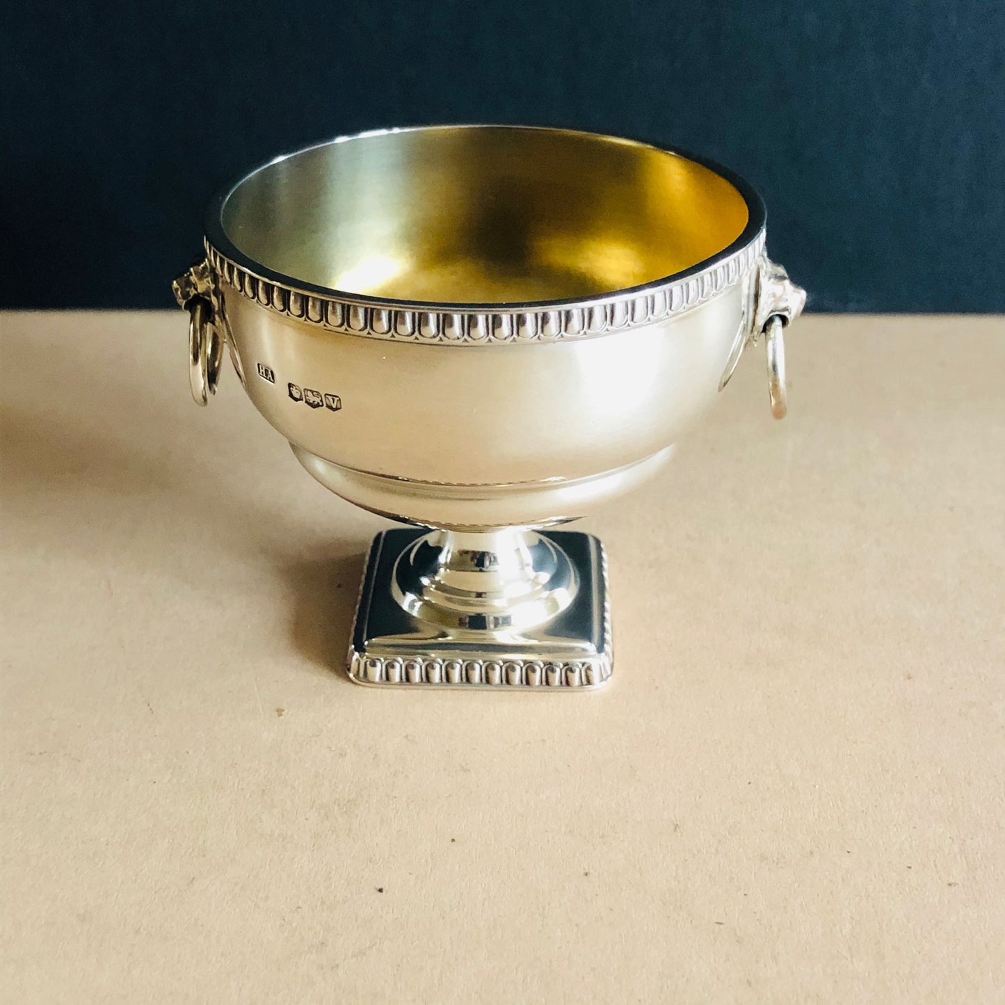 Master Leo - Silver Saltcellar With Lions Head Detail