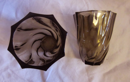 The Punk Avery - Luminarc Vintage Geometric Twisted Glass Vase