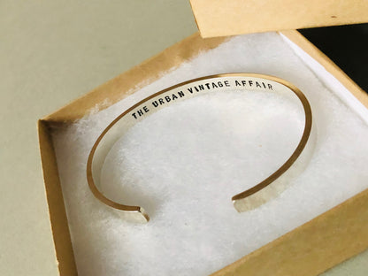 The Sommelier Sam - Handmade Urban Sterling Silver Bangle
