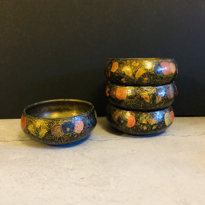 The Tattooist Kim- Antique Kashmir Papier Mache Bowl