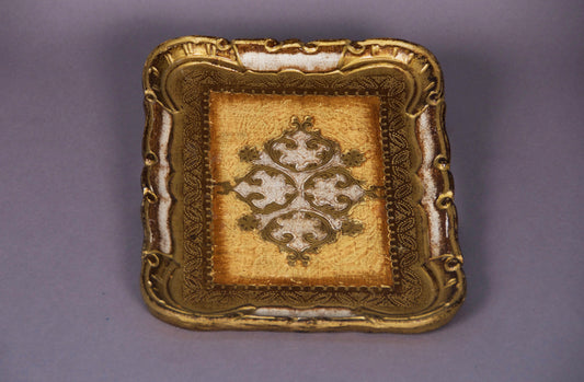 The Tattooist Michael - Gold Small Rectangle Florentine Tray